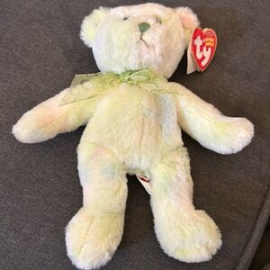 Ty Beanie Baby Ariel Bear Pastel Tie-Dye‎ Commemorative Vintage Collectible